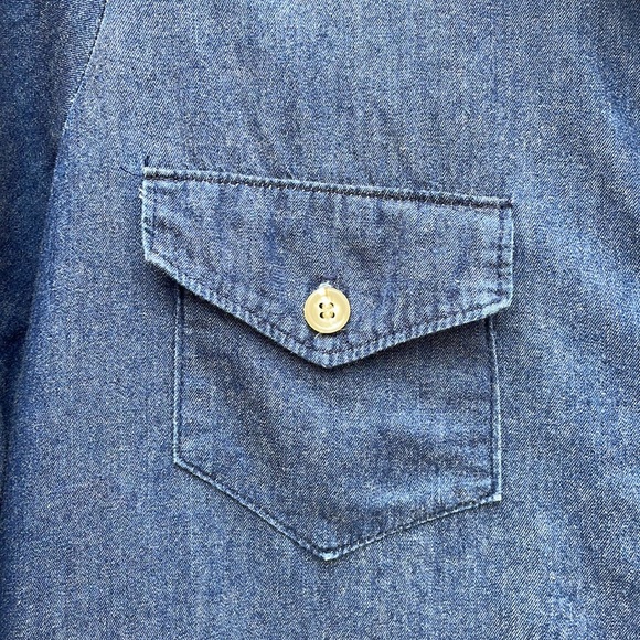 CASEY GRAY denim dress, size medium. 3/4 sleeves can be rolled up. 😍 - Picture 5 of 16